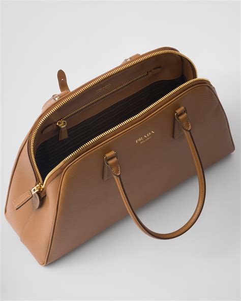 prada saffiano caramel|Caramel Large Saffiano Leather Bag .